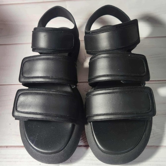 NEOUS Octans 30mm Sandal Black Adjustable Strap Chunky Platform - Womens size 38 - Picture 3 of 9